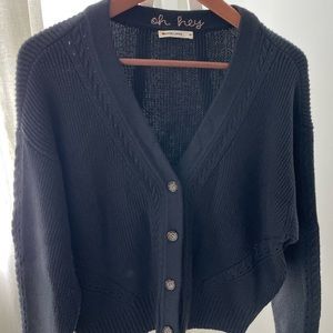 Like new Marine Layer black cotton cardigan Sz M